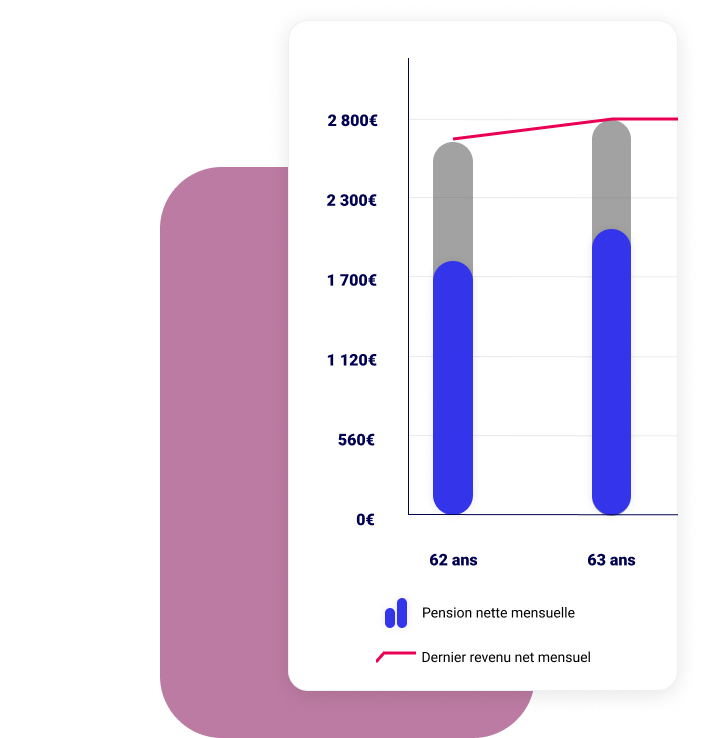 Carnet de Retraite - le Bilan Retraite - courbes des revenus