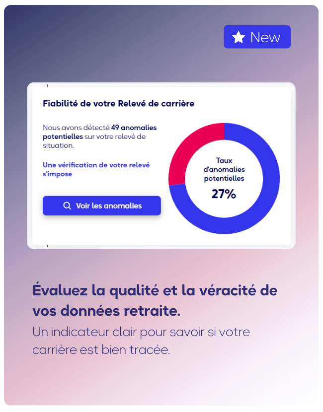 Votre relevé de carrière est passé au crible pour identifier incohérences et oublis. (1)